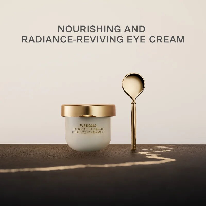 La Prairie Pure Gold Radiance Eye Cream luksuzna krema za oči in veke za posvetlitev in zgladitev kože refill 20 ml