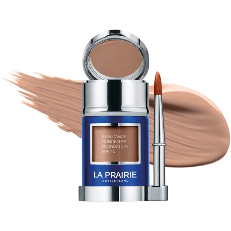 La Prairie Skin Caviar Concealer Foundation puder in korektor SPF 15 odtenek N-30 Satin Nude 30 ml
