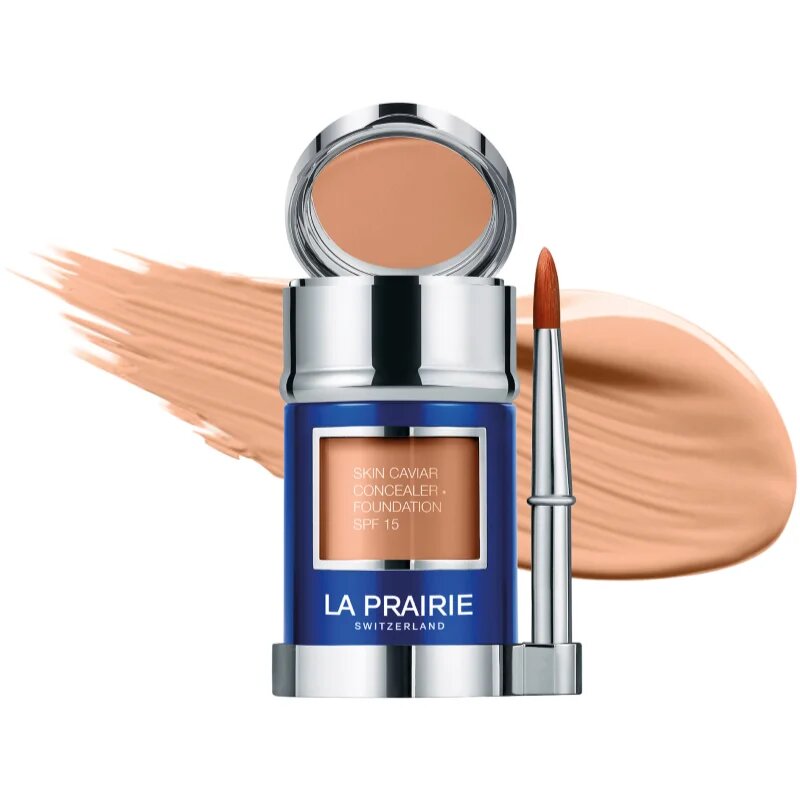 La Prairie Skin Caviar Concealer Foundation puder in korektor SPF 15 odtenek NC-20 Peche 30 ml