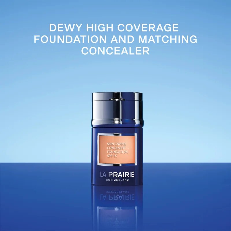 La Prairie Skin Caviar Concealer Foundation puder in korektor SPF 15 odtenek NC-20 Peche 30 ml