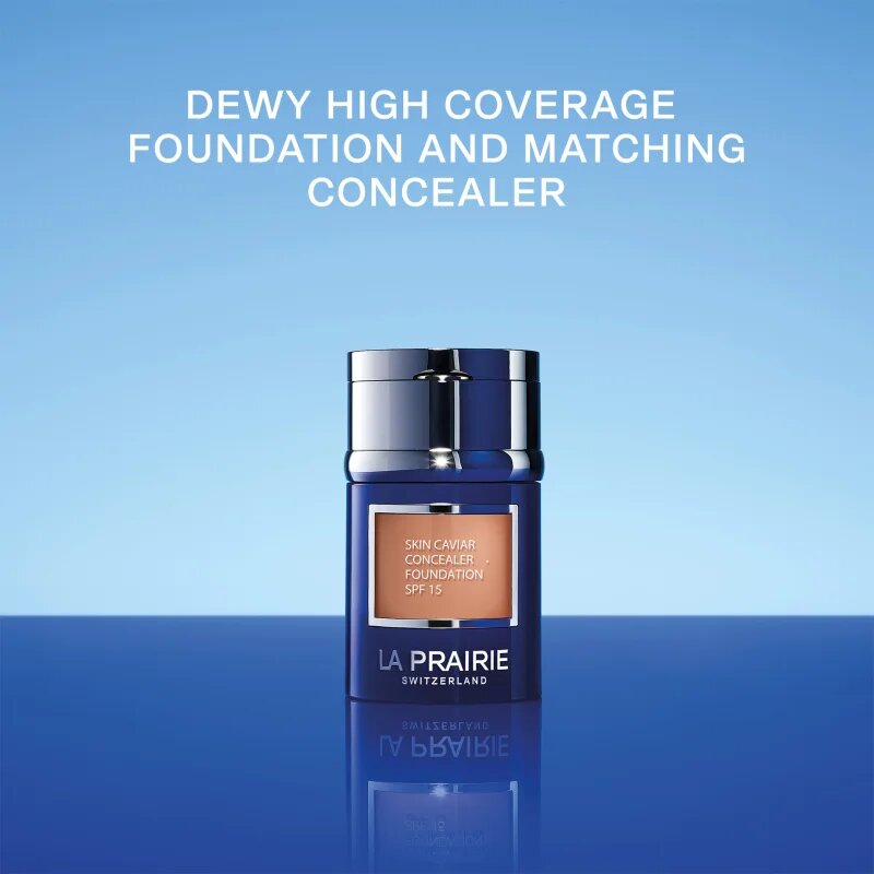 La Prairie Skin Caviar Concealer Foundation puder in korektor SPF 15 odtenek NW-50 Sunset Beige 30 ml