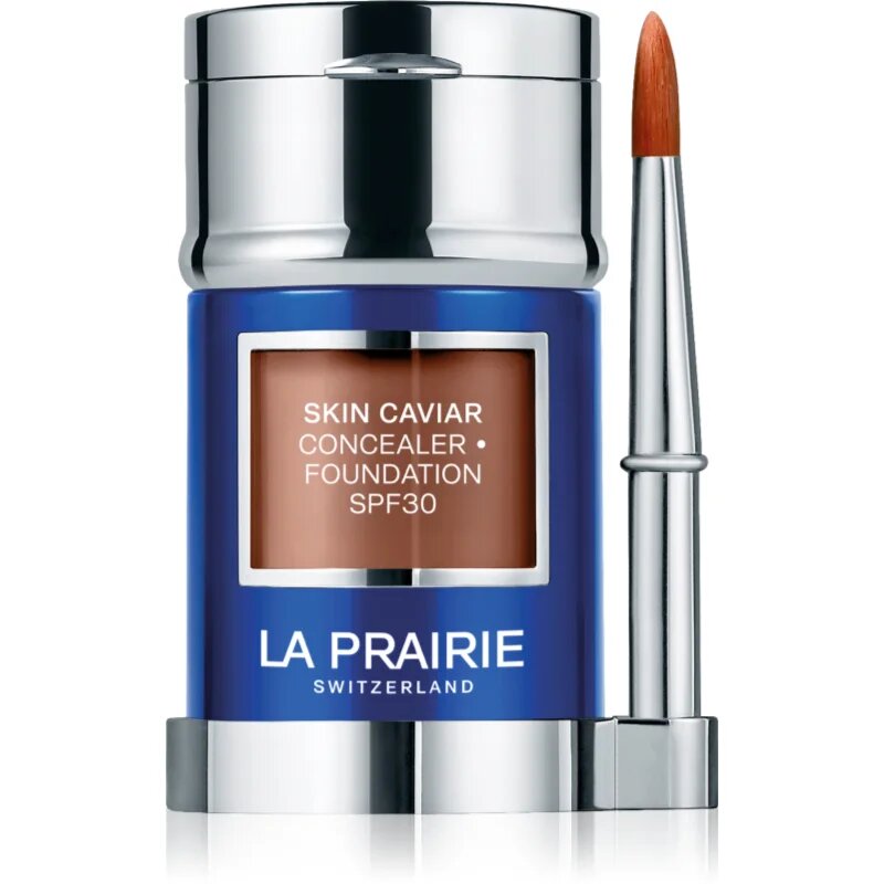 La Prairie Skin Caviar Concealer Foundation puder in korektor SPF 30 odtenek Warm Cinnamon NW-60 30 ml