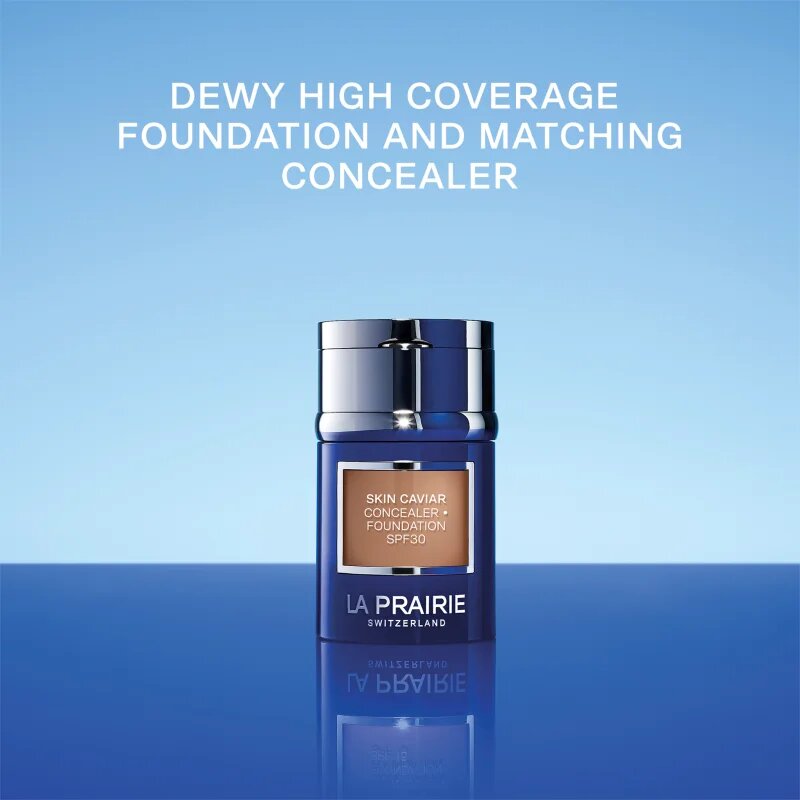 La Prairie Skin Caviar Concealer Foundation puder in korektor SPF 30 odtenek Warm Cinnamon NW-60 30 ml