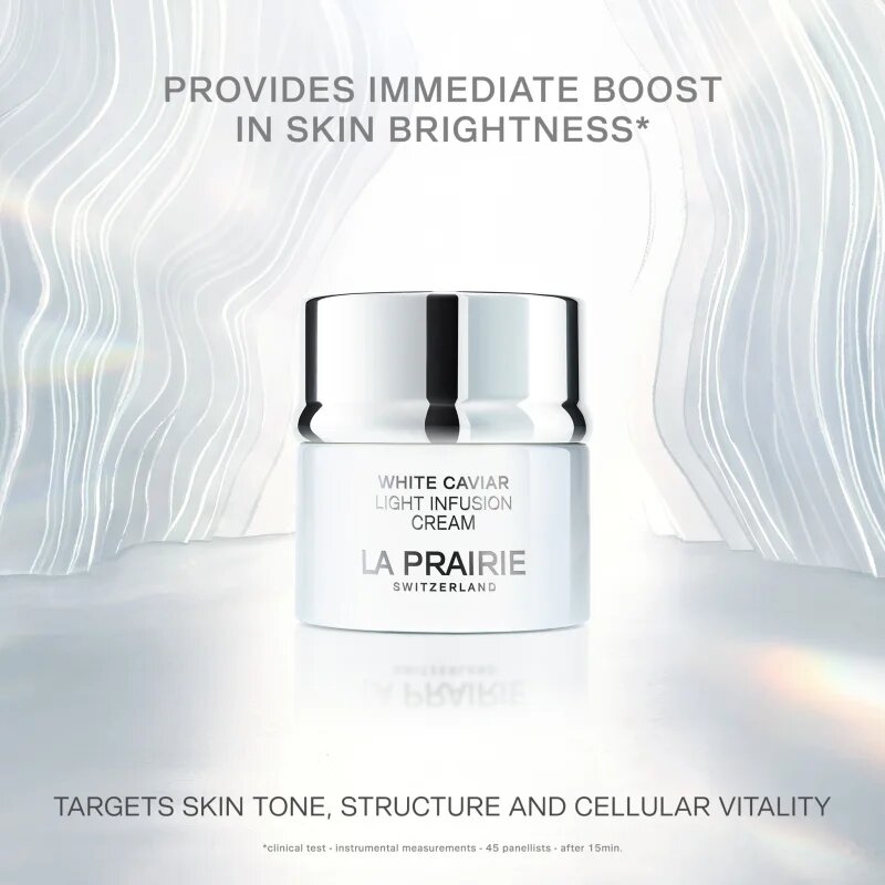 La Prairie White Caviar Light Infusion Cream posvetlitvena vlažilna krema proti temnim madežem 50 ml