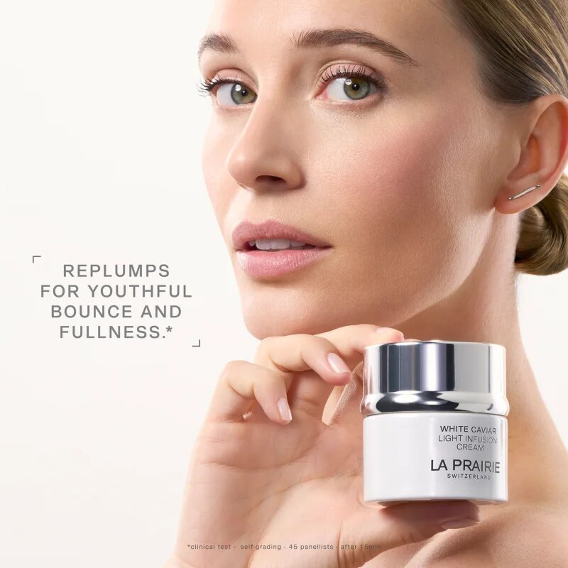 La Prairie White Caviar Light Infusion Cream posvetlitvena vlažilna krema proti temnim madežem 50 ml