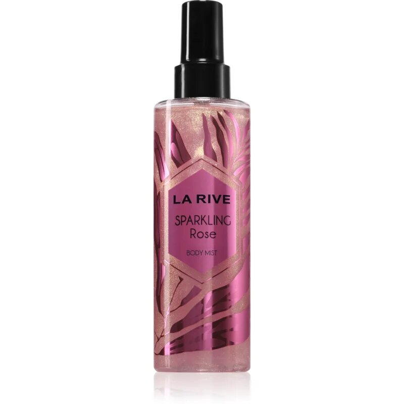 La Rive Sparkling Rose meglica za telo z bleščicami za ženske 200 ml