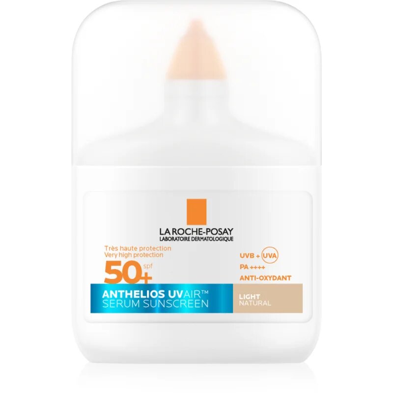 La Roche-Posay Anthelios UV Air Serum Sunscreen zaščitni serum za vse tipe kože SPF 50+ Light Natural 50 ml