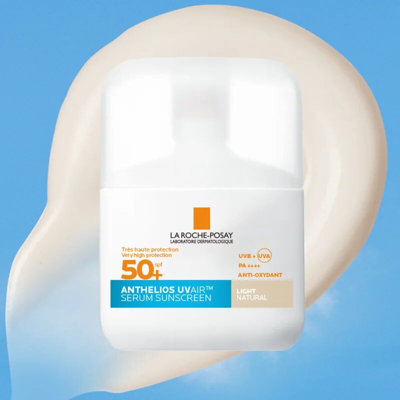 La Roche-Posay Anthelios UV Air Serum Sunscreen zaščitni serum za vse tipe kože SPF 50+ Light Natural 50 ml