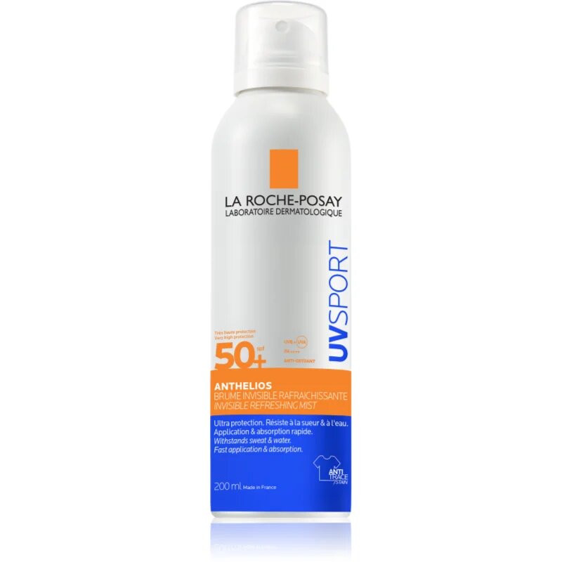 La Roche-Posay Anthelios UV Sport Invisible Refreshing Mist zaščitna meglica za vse tipe kože SPF 50+ 200 ml