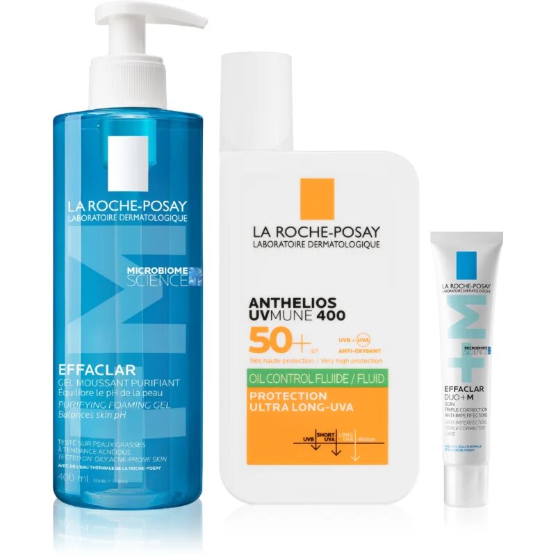 La Roche-Posay Bundles Anti Imperfection Routine set za mastno k aknam nagnjeno kožo