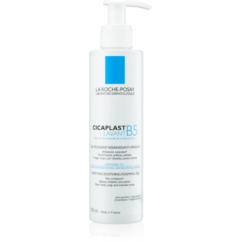 La Roche-Posay Cicaplast Lavant B5 pomirjajoči čistilni penasti gel 200 ml