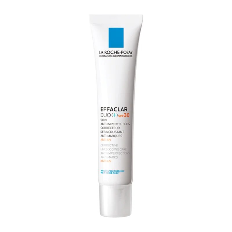 La Roche-Posay Effaclar DUO (+M) SPF30 korekcijska obnovitvena nega proti nepopolnostim kože in madežem po aknah SPF 30 Duo [+] M 40 ml