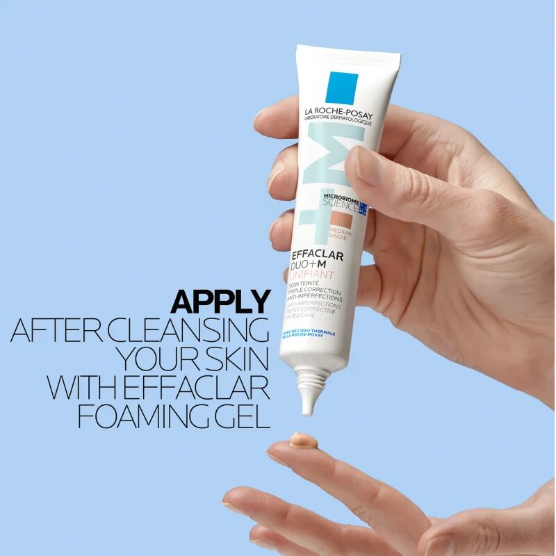 La Roche-Posay Effaclar DUO+M Unifiant lahka tonirana krema z vlažilnim učinkom odtenek Medium 40 ml