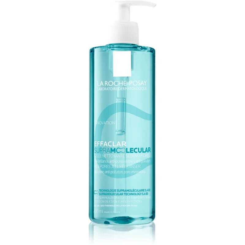 La Roche-Posay Effaclar Supramolecular čistilni gel proti sijaju in razširjenim poram 400 ml