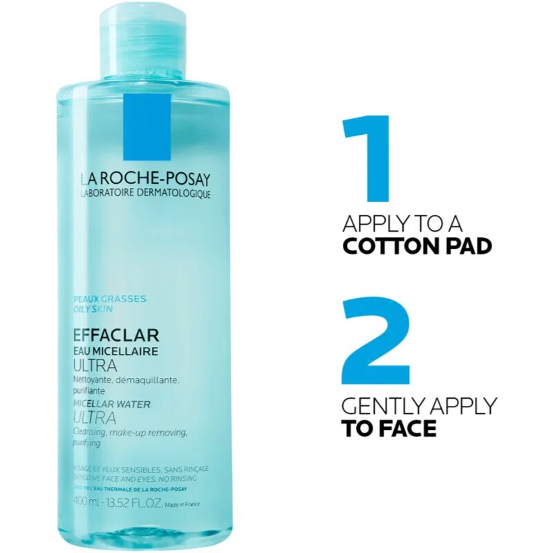 La Roche-Posay Effaclar Ultra čistilna micelarna voda za problematično kožo akne 400 ml