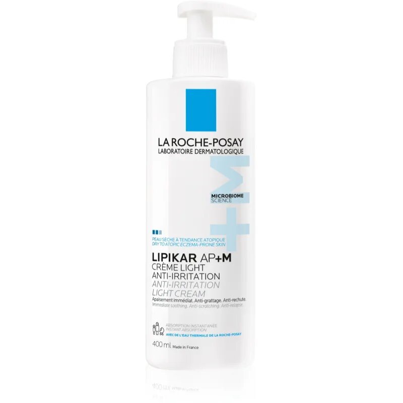 La Roche-Posay Lipikar AP+M Light Cream krema ki koži vrača lipide za suho do atopijsko kožo 400 ml