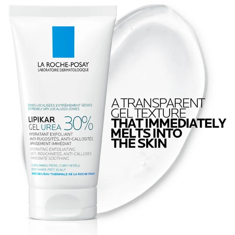 La Roche-Posay Lipikar Gel Urea 30% globinsko vlažilni gel za trdo kožo 50 ml