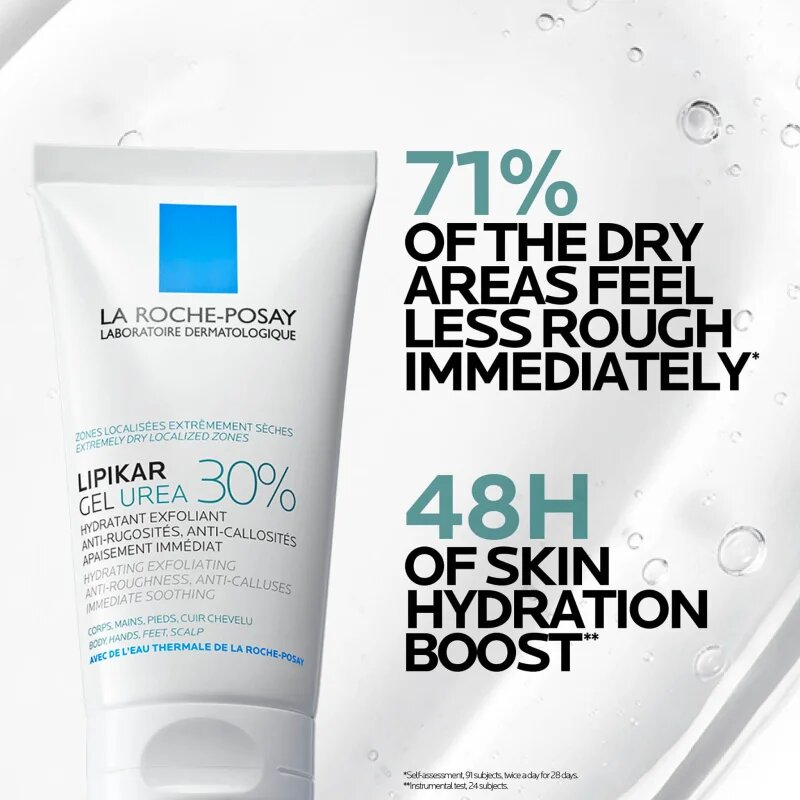 La Roche-Posay Lipikar Gel Urea 30% globinsko vlažilni gel za trdo kožo 50 ml