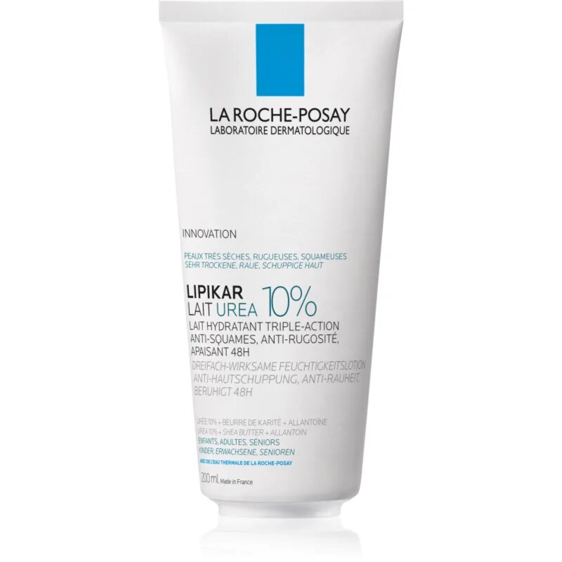 La Roche-Posay Lipikar Lait Urea 10% pomirjevalni losjon za telo za zelo suho kožo 200 ml