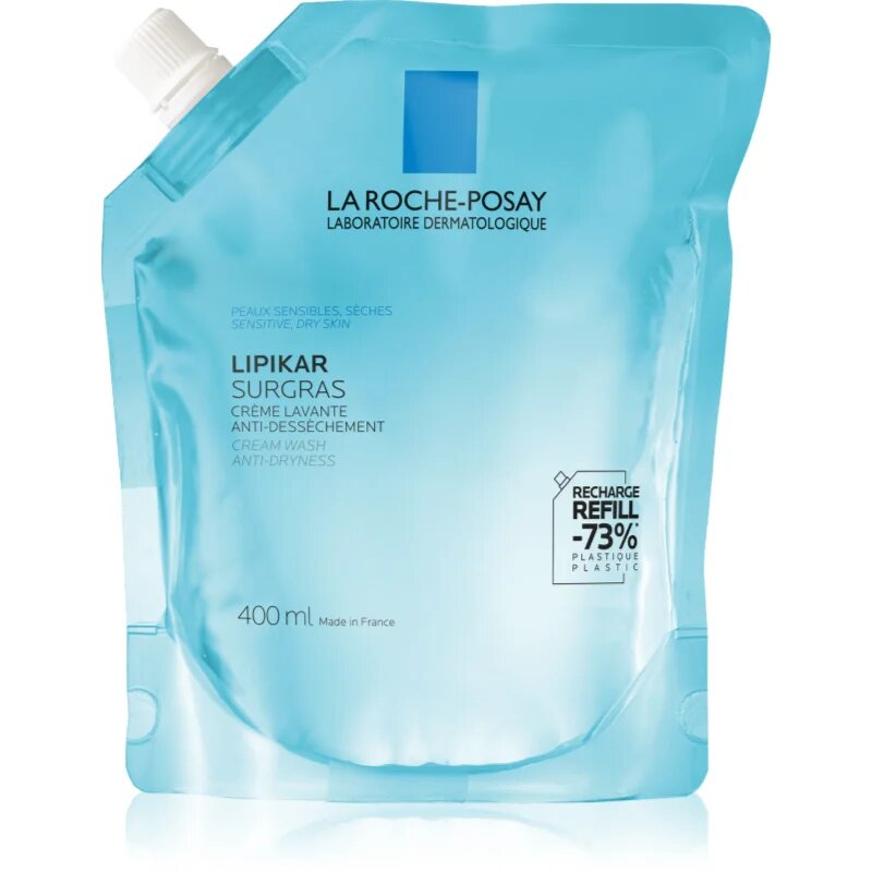 La Roche-Posay Lipikar Surgras krema za prhanje nadomestno polnilo 400 ml