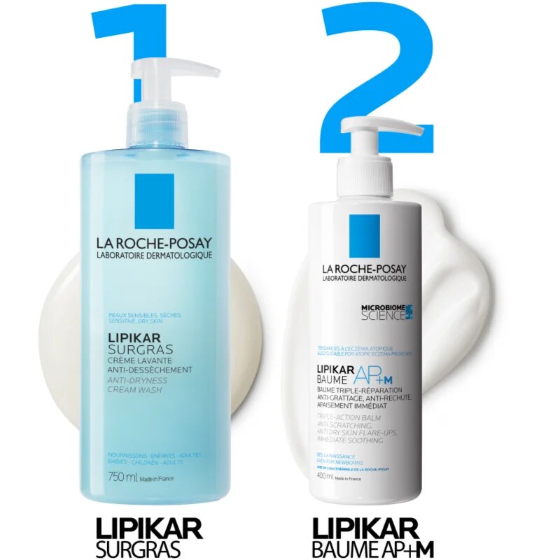 La Roche-Posay Lipikar Surgras krema za prhanje nadomestno polnilo 400 ml