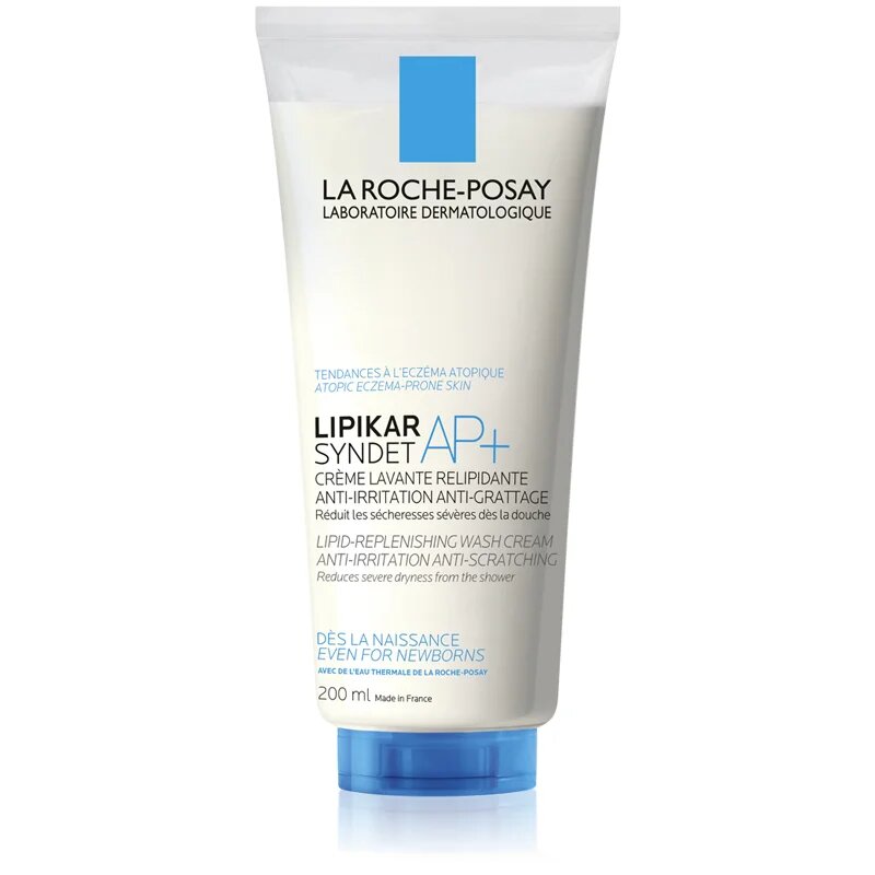 La Roche-Posay Lipikar Syndet AP+ čistilni kremasti gel proti draženju in srbenju kože 200 ml