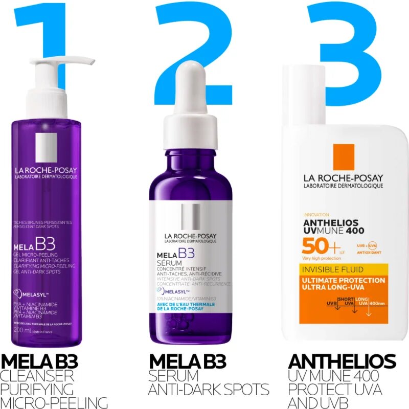 La Roche-Posay Mela B3 čistilni gel za obraz za poenotenje tona kože 200 ml