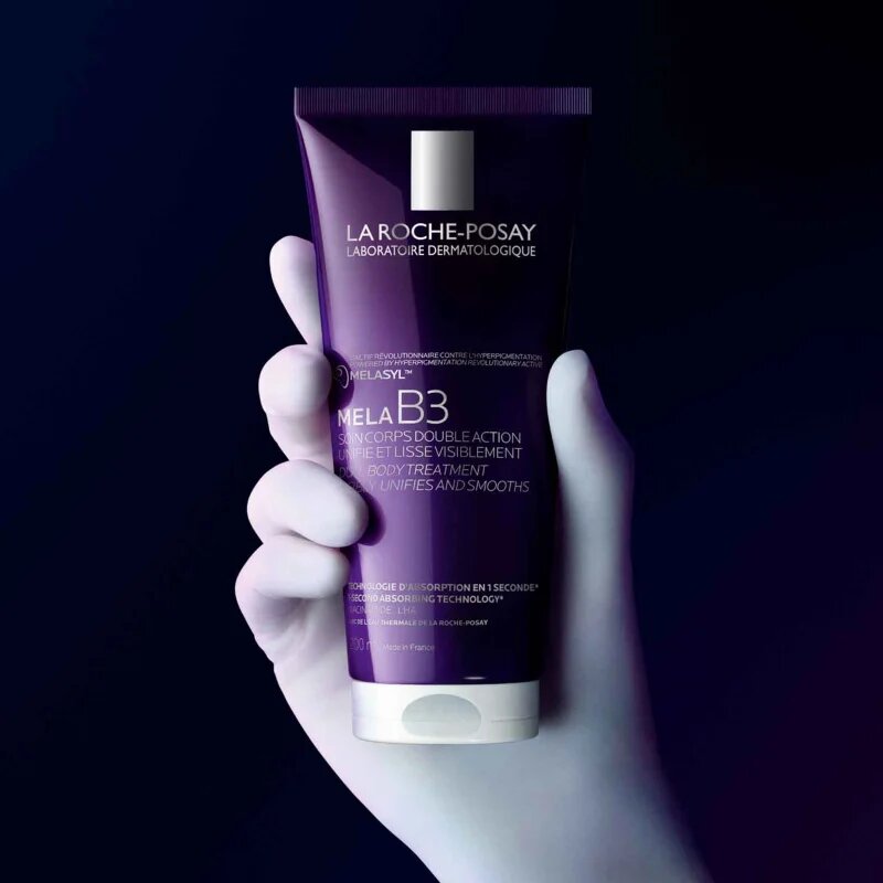 La Roche-Posay Mela B3 Dual Body Treatment gladilni losjon za telo proti pigmentnim madežem 200 ml