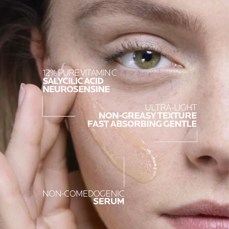 La Roche-Posay Pure Vitamin C12 posvetlitveni serum z vitaminom C proti gubam 30 ml