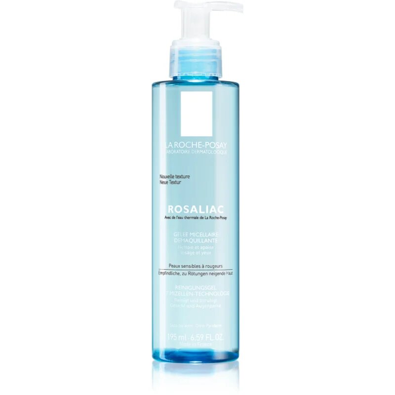 La Roche-Posay Rosaliac micelarni čistilni gel za občutljivo kožo nagnjeno k rdečici 195 ml