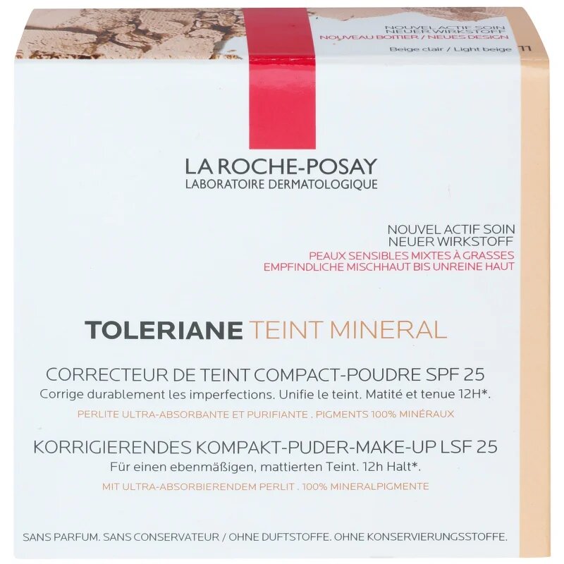 La Roche-Posay Toleriane Teint Mineral mineralni puder v prahu SPF 25 odtenek 11 Light Beige 9.5 g
