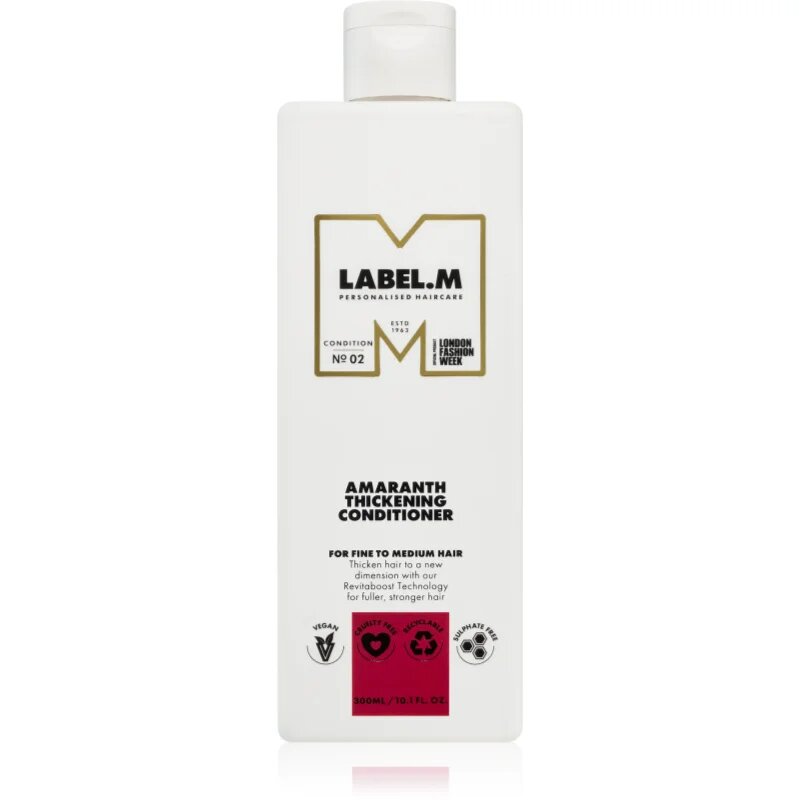 label.m Amaranth balzam za zgostitev za tanke lase 300 ml