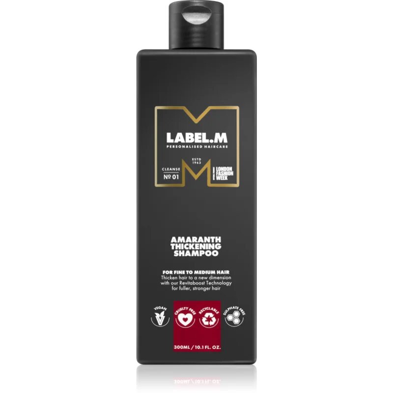 label.m Amaranth šampon za zgostitev za tanke lase 300 ml