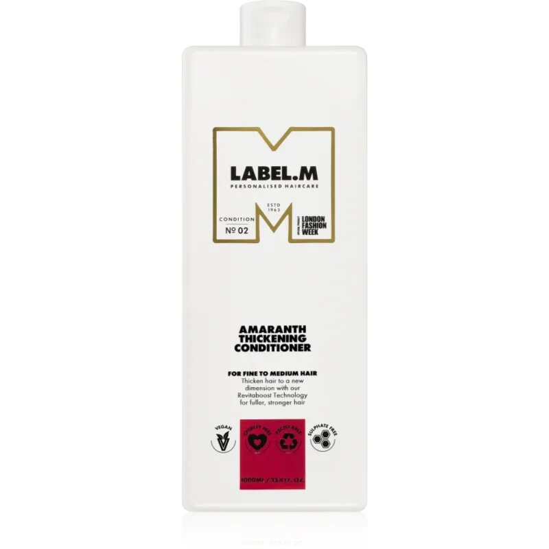 label.m Amaranth Thickening Conditioner balzam za bogat volumen 1000 ml