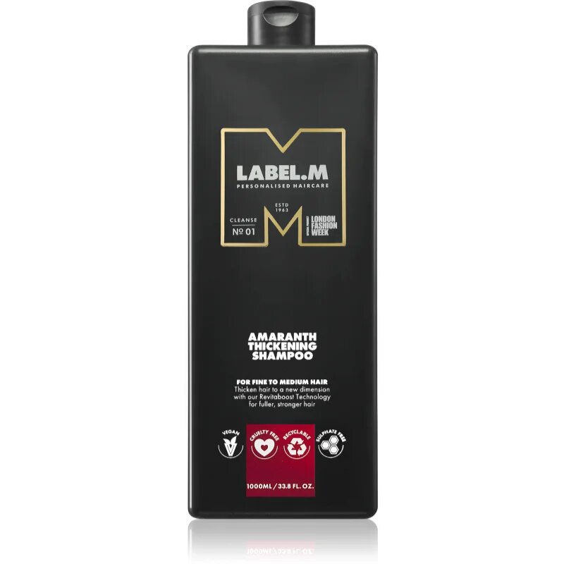 label.m Amaranth Thickening Shampoo šampon za ekstra volumen 1000 ml