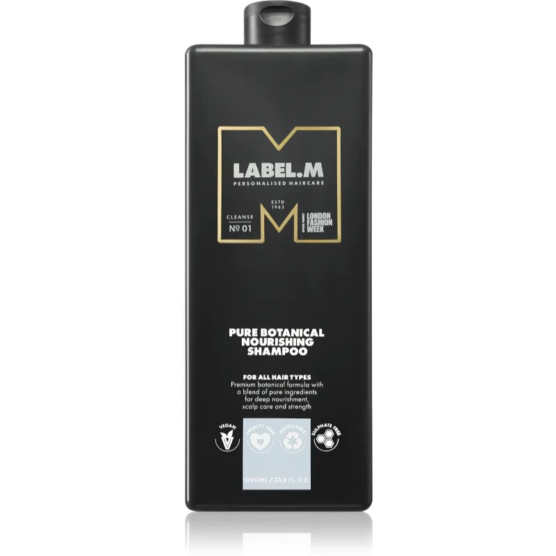 label.m Botanical Nourishing Shampoo intenzivno hranilni šampon za vse tipe las 1000 ml