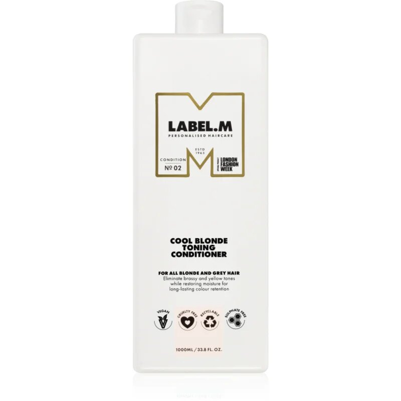 label.m Cool Blonde Conditioner vlažilni balzam za nevtralizacijo rumenih odtenkov 1000 ml