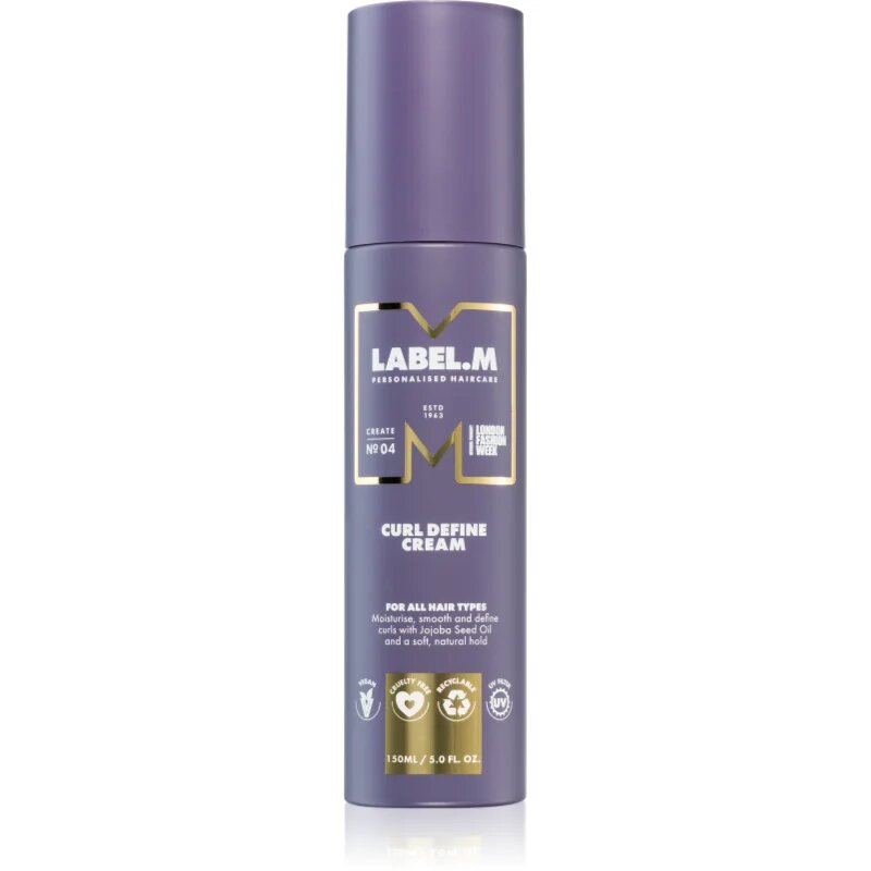label.m Curl krema za definicijo las za kodraste lase 150 ml