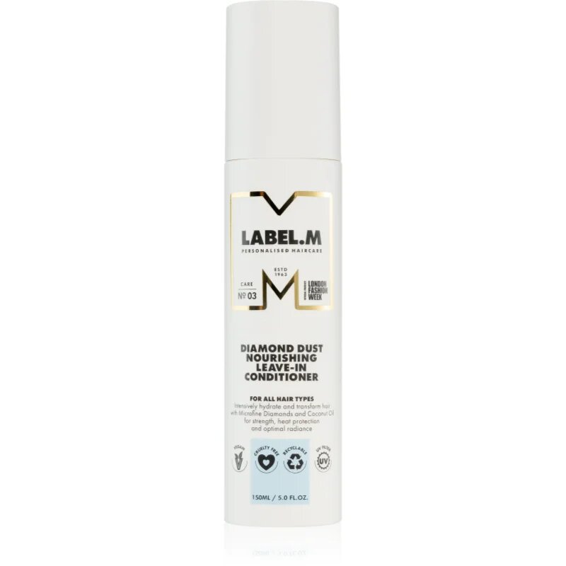 label.m Diamond Dust balzam brez spiranja za suhe in poškodovane lase 150 ml