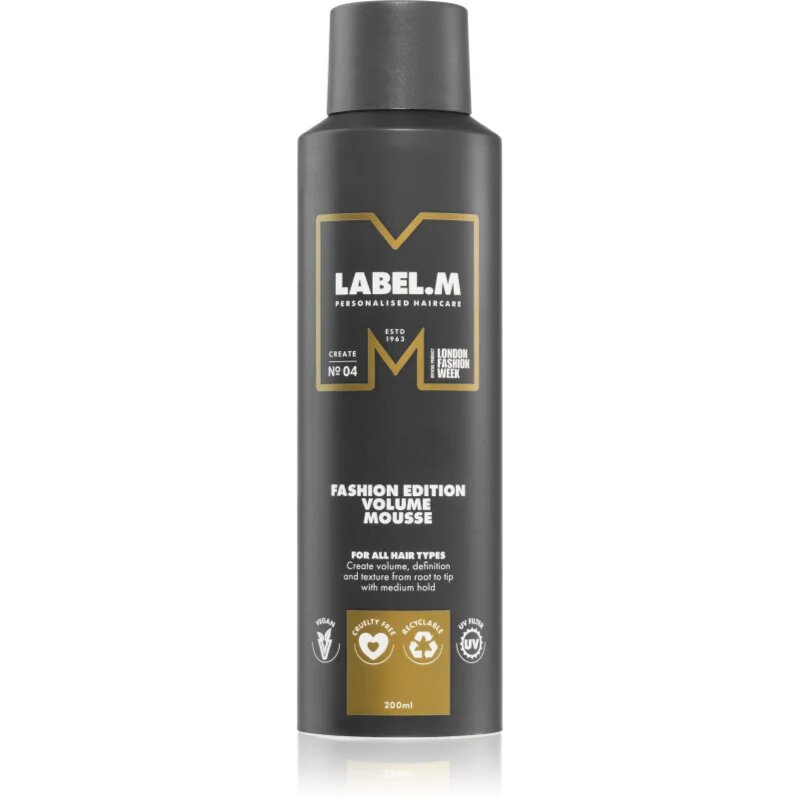 label.m Fashion Edition luksuzna pena za volumen za vse tipe las 200 ml