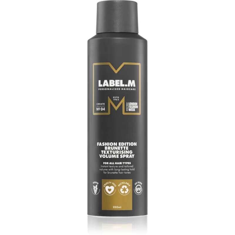 label.m Fashion Edition pršilo za volumen za temne lase 200 ml