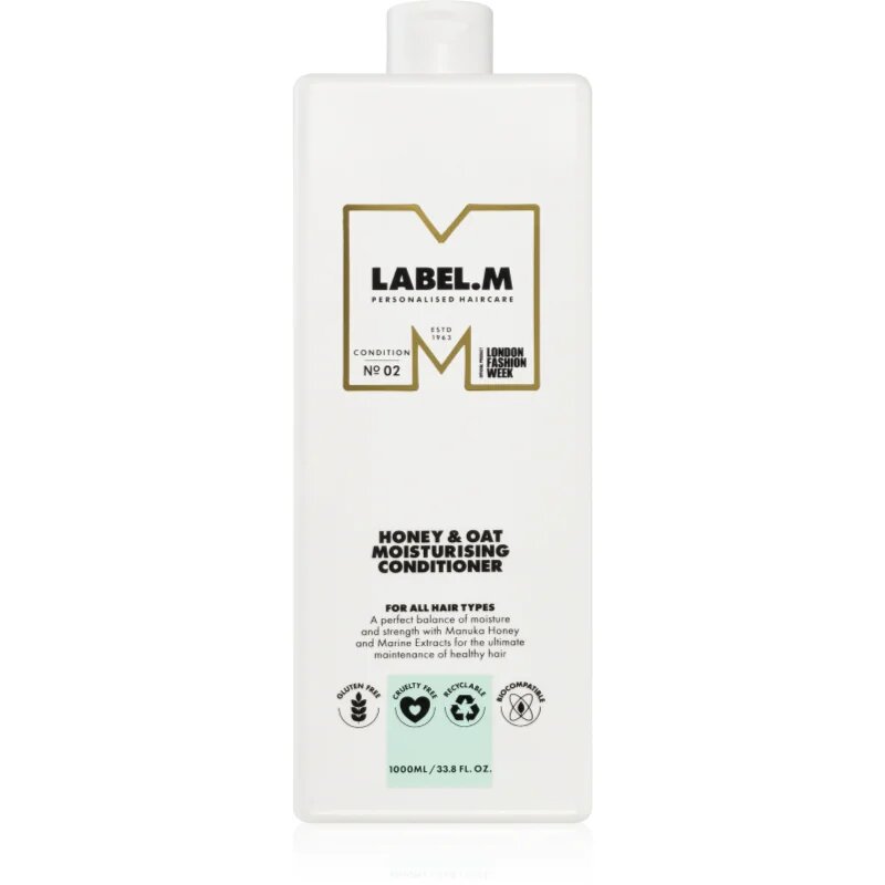 label.m Honey & Oat vlažilni balzam za vsakodnevno uporabo 1000 ml