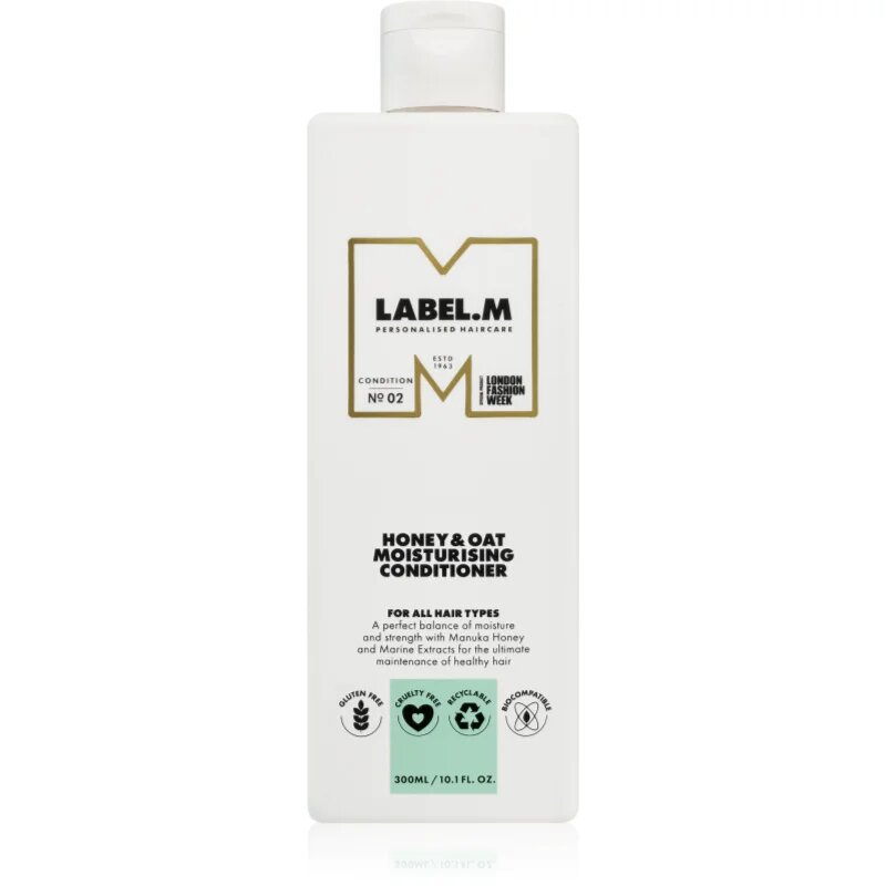 label.m Honey & Oat vlažilni balzam za vsakodnevno uporabo 300 ml