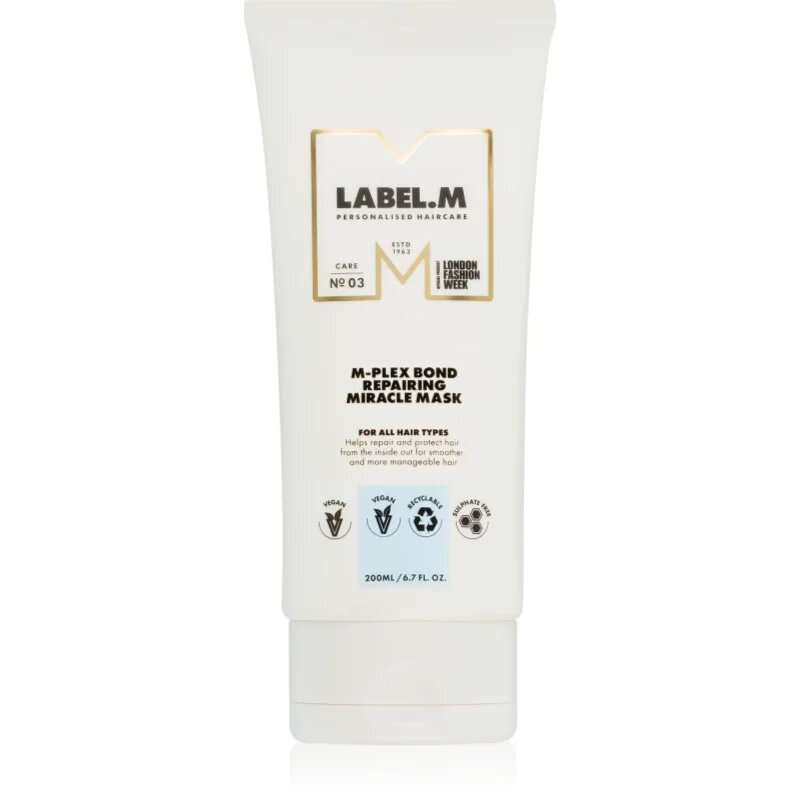 label.m M-Plex Bond Repairing Miracle Mask globinsko hranilna maska za vse tipe las 200 ml