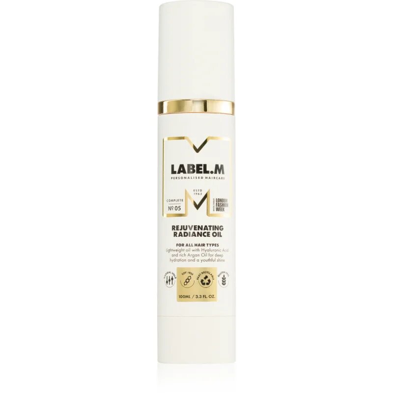 label.m Rejuvenating Radiance Oil lahko olje za lase 100 ml