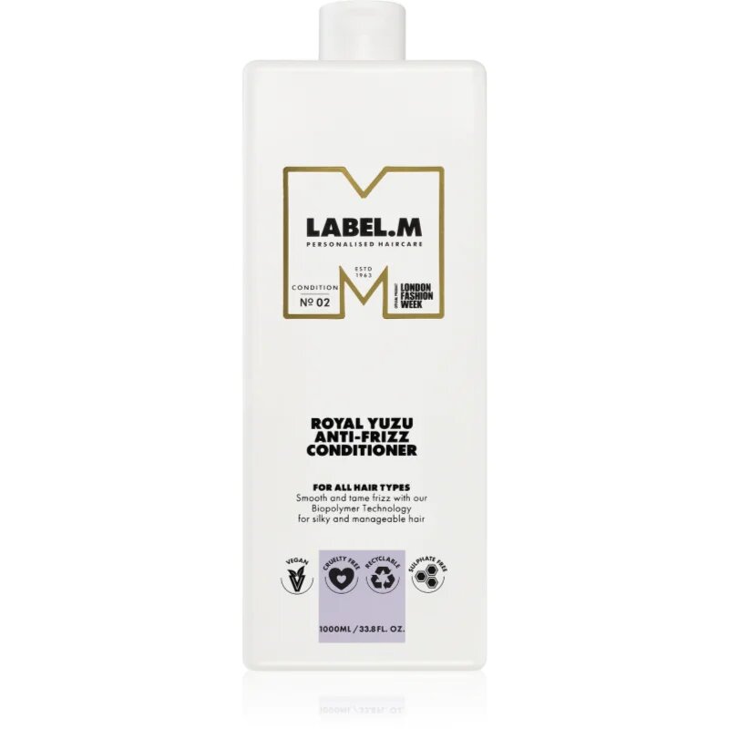 label.m Royal Yuzu balzam za neobvladljive lase 1000 ml