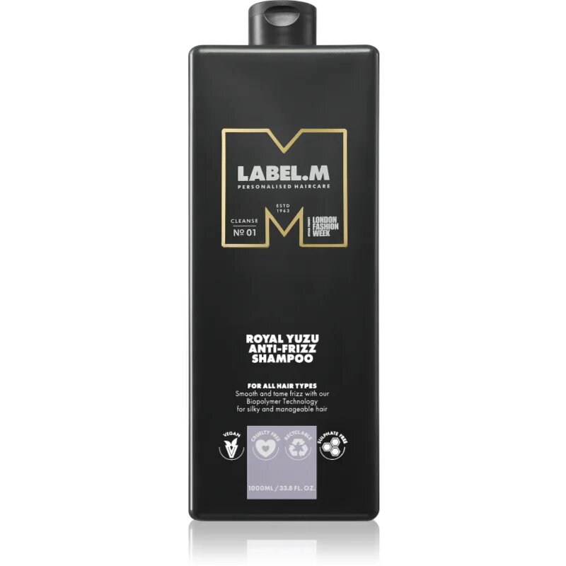 label.m Royal Yuzu gladilni šampon proti krepastim lasem 1000 ml