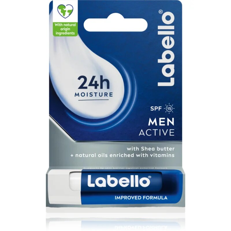 Labello Active Care balzam za ustnice za moške 4.8 g