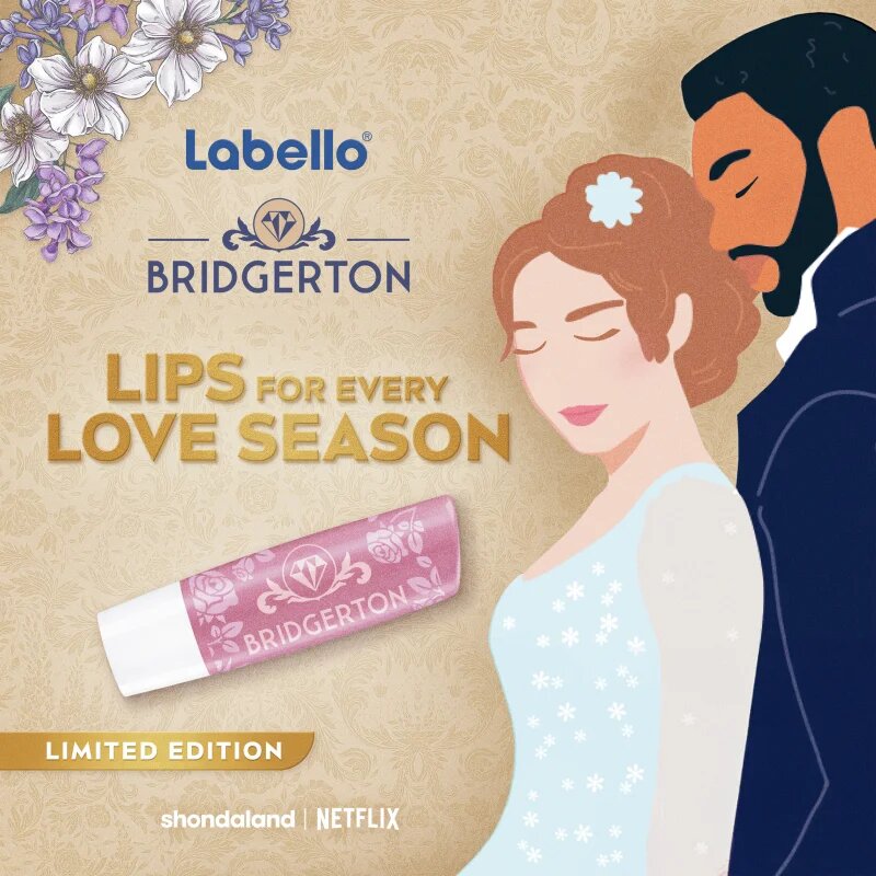 Labello Bridgerton Rose barvni vlažilni balzam za ustnice 4.8 g