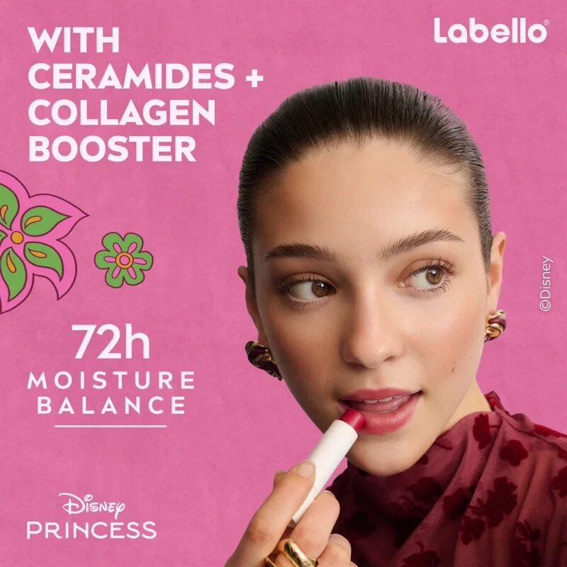 Labello Disney Princess Cherry Shine vlažilni balzam za ustnice 4.8 g